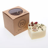 Large Heart Shape Scented Candles with Rose Buds
