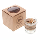 Large Scented Soy Wax Candle With Shredded Cinnamon In Glass Container