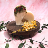 Large Heart Scented Candle with Rose Buds