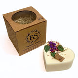 Large Heart Candles With  Lilac