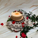 Scented Candle With Rose Buds