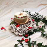 Scented Candle With Rose Buds