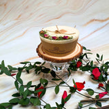 Scented Candle With Rose Buds
