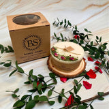 Scented Candle With Rose Buds