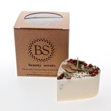 Small Heart Shape Scented Candles With Star Anise & Red Berries