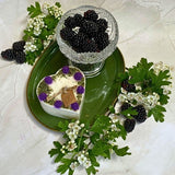 Small Heart Candle with Blackberry