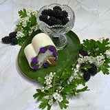 Small Heart Candle with Blackberry
