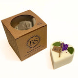 Small Heart Candles With  Lilac
