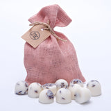 10 Scented Soy Wax Melts in Linen Bag