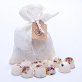 10 Scented Soy Wax Melts in Linen Bag