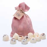10 Scented Soy Wax Melts in Linen Bag