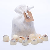 10 Scented Soy Wax Melts in Linen Bag