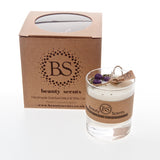 Small Scented Candle With Blueberries In Glass Container