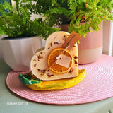 Large Heart Scented Candle with Shredded Cinnamon