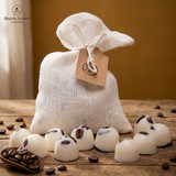 10 Scented Soy Wax Melts in Linen Bag
