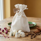10 Scented Soy Wax Melts in Linen Bag