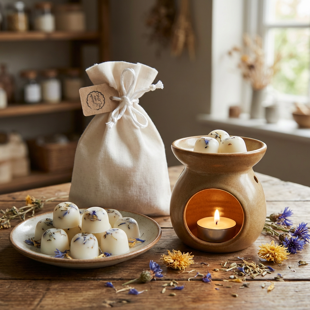 10 Apple Scented Soy Wax Melts in Linen Bag