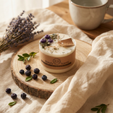 Small Scented Candle With Blueberries
