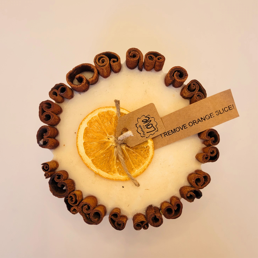 Large Scented Candle With Long Cinnanon