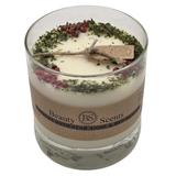 Large Glass Scented Candle With Star Anise & Red Berries