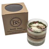 Large Glass Scented Candle With Star Anise & Red Berries