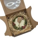Large Glass Scented Candle With Star Anise & Red Berries
