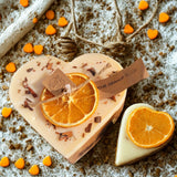 Large Heart Scented Candle with Shredded Cinnamon