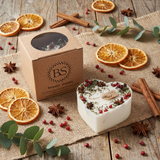 Large Heart Scented Candle With Star Anise & Red Berries