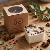 Large Heart Scented Candle With Star Anise & Red Berries