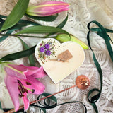 Large Heart Scented Candle With Blueberries