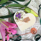 Large Heart Scented Candle With Blueberries