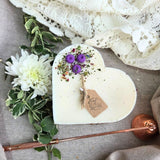 Large Heart Scented Candle With Blueberries