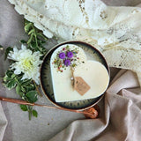 Large Heart Scented Candle With Blueberries