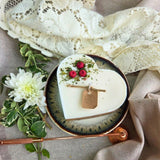 Large Heart Scented Candle With Red Berries