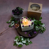 Large Heart Candle with Blackberry