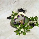 Large Heart Candle with Blackberry