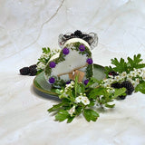 Large Heart Candle with Blackberry