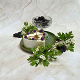 Large Heart Candle with Blackberry