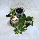 Large Candles with Blackberry in glass container