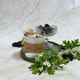 Large Candles with Blackberry in glass container