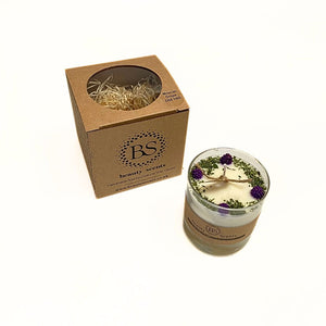 Large Candles with Blackberry in glass container