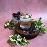 Large Candles with Blackberry in glass container