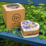 Large Heart Scented Candle with Wild Flowers