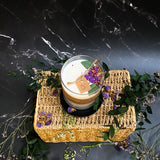 Large Glass Candles With  Lilac