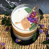 Large Glass Candles With  Lilac