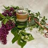 Large Glass Candles With  Lilac