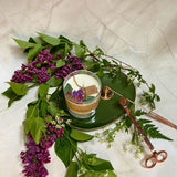 Large Glass Candles With  Lilac