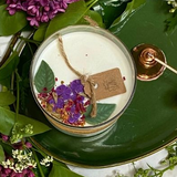 Large Glass Candles With  Lilac