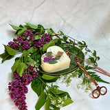 Large Heart Candles With  Lilac