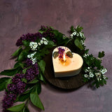 Large Heart Candles With  Lilac
